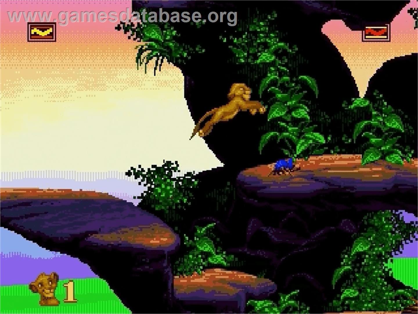 Lion King, The - Sega Genesis - Artwork - In Game