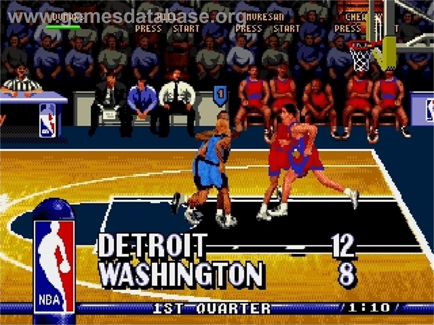 NBA Hang Time - Sega Genesis - Artwork - In Game