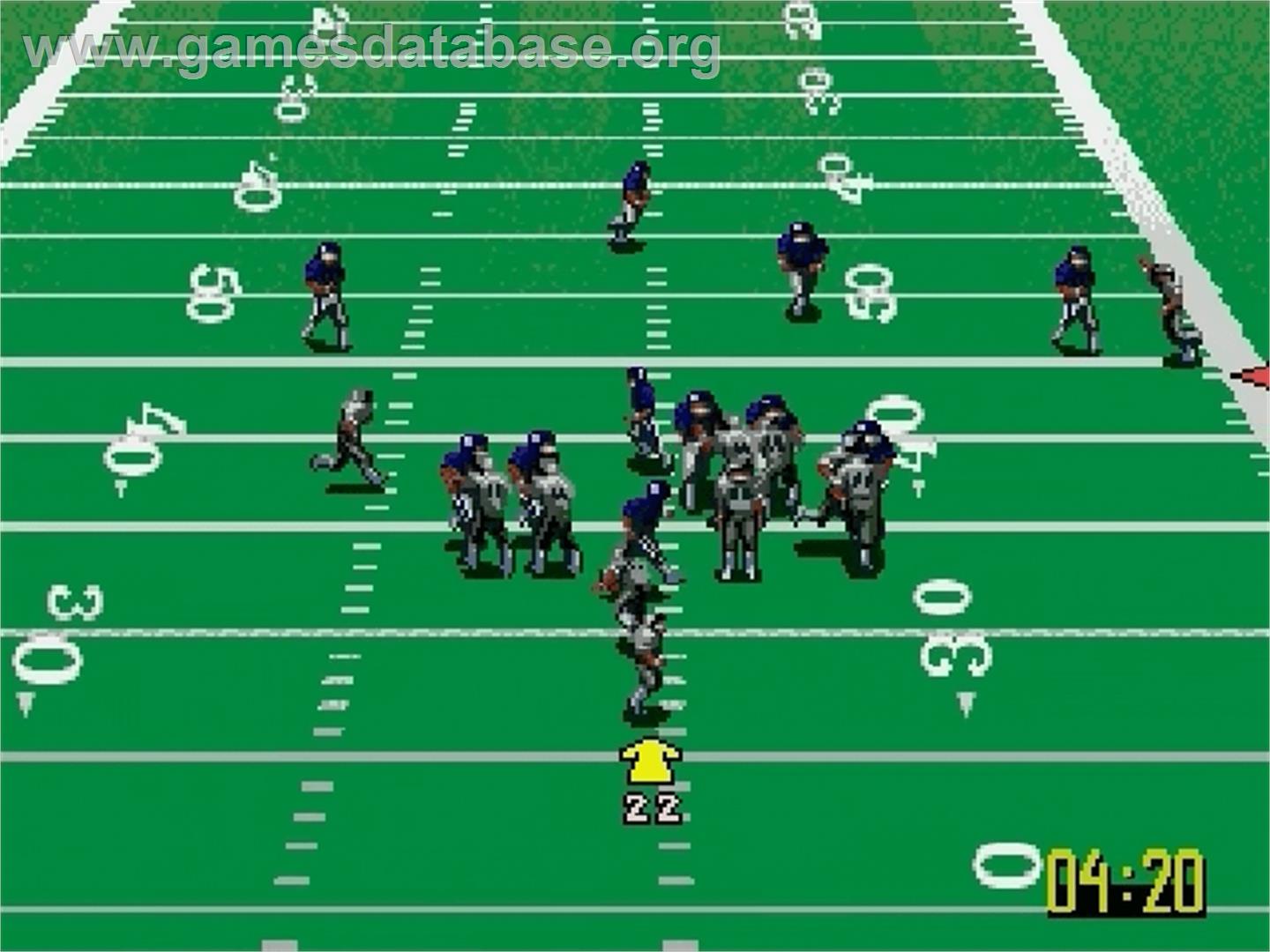 NFL Quarterback Club '96 - Sega Genesis - Artwork - In Game