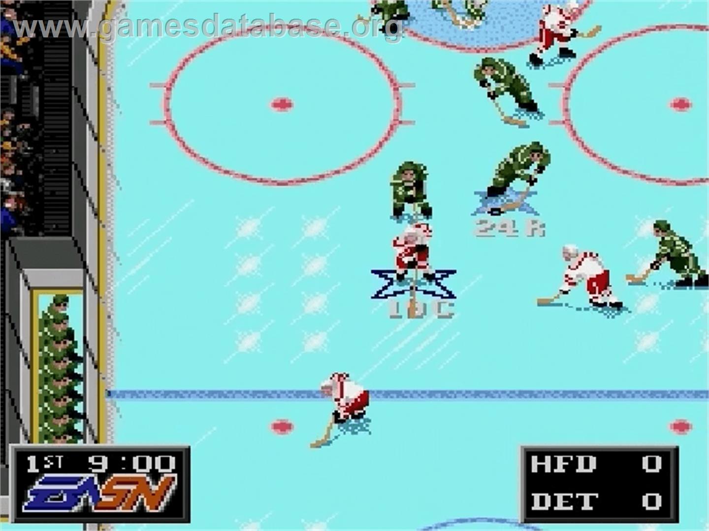 NHLPA Hockey '93 - Sega Genesis - Artwork - In Game