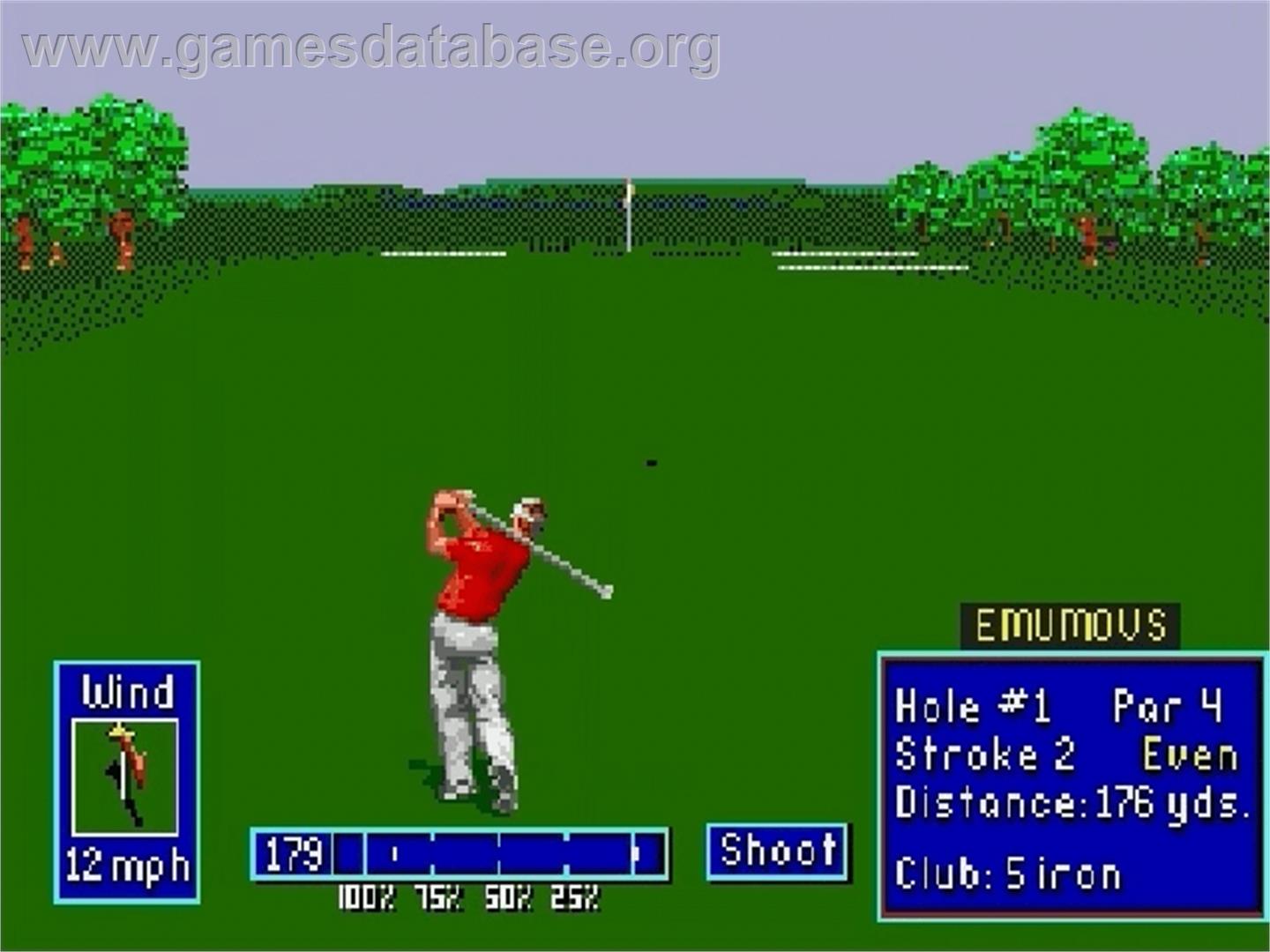 PGA European Tour - Sega Genesis - Artwork - In Game