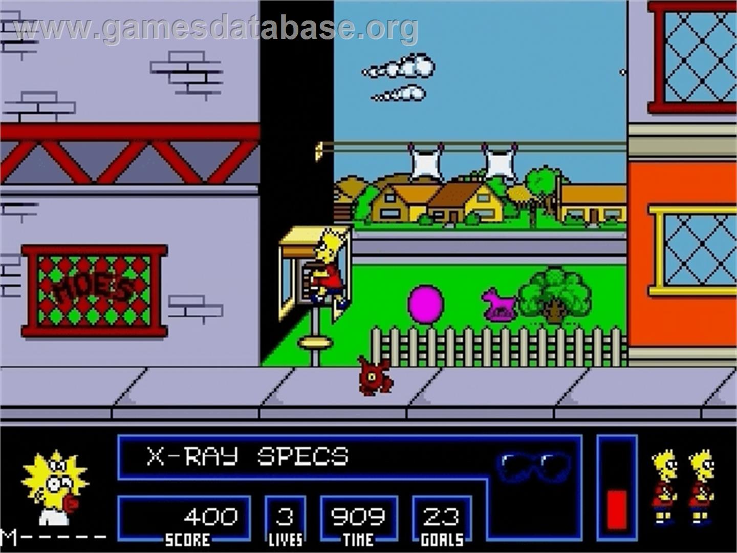 Simpsons, The: Bart vs. the Space Mutants - Sega Genesis - Artwork - In Game