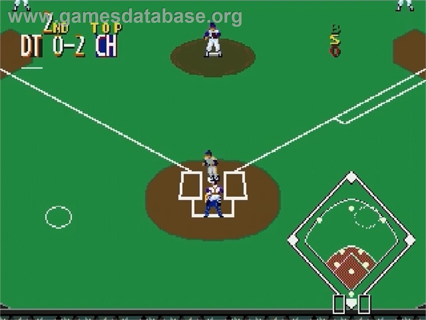 Sports Talk Baseball - Sega Genesis - Artwork - In Game