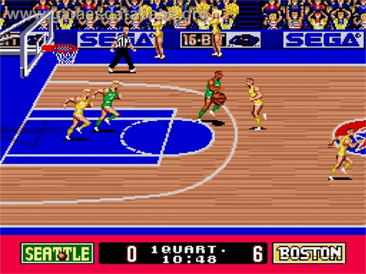 Super Real Basketball - Sega Genesis - Artwork - In Game