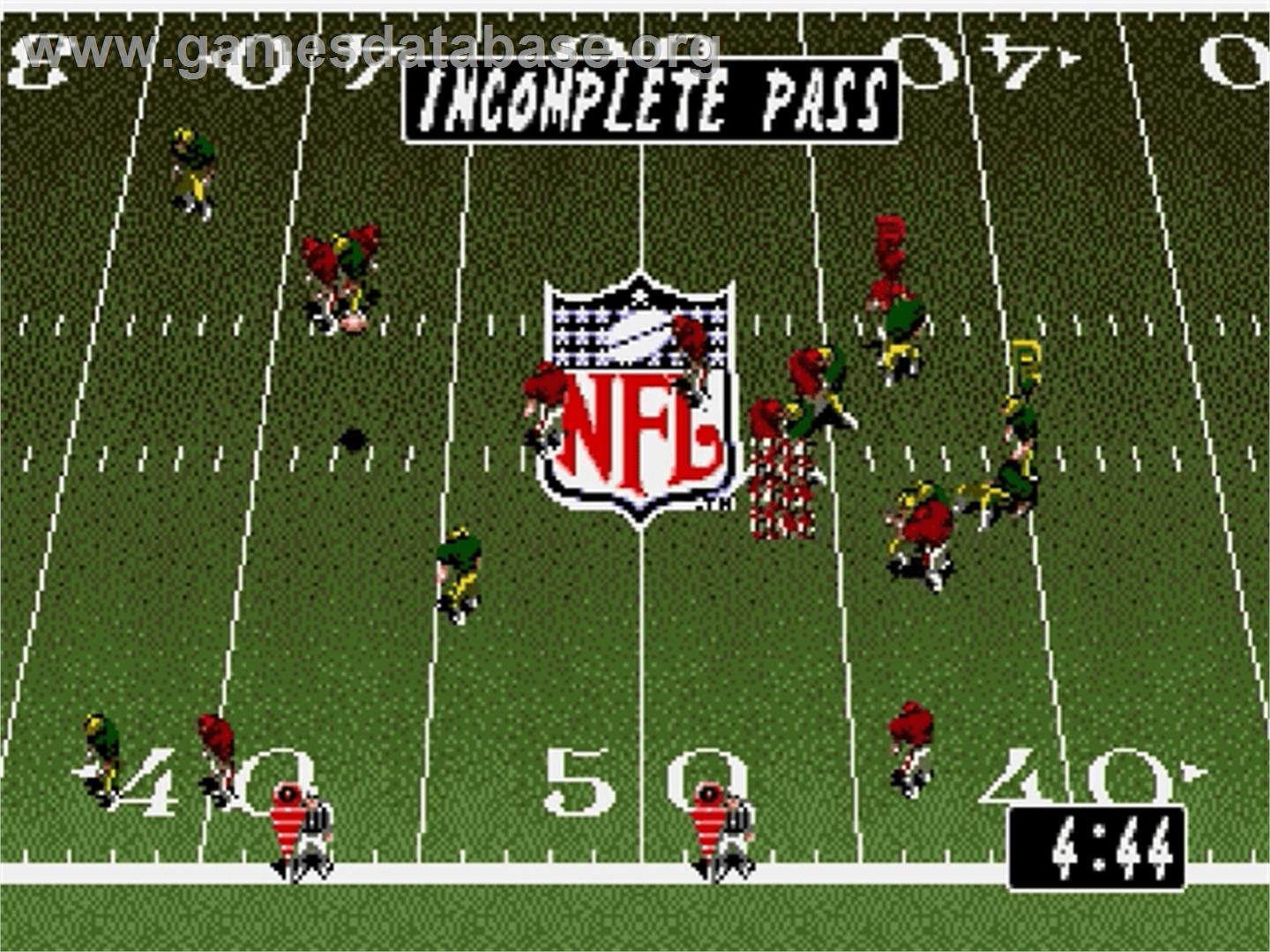Tecmo Super Bowl II: Special Edition - Sega Genesis - Artwork - In Game