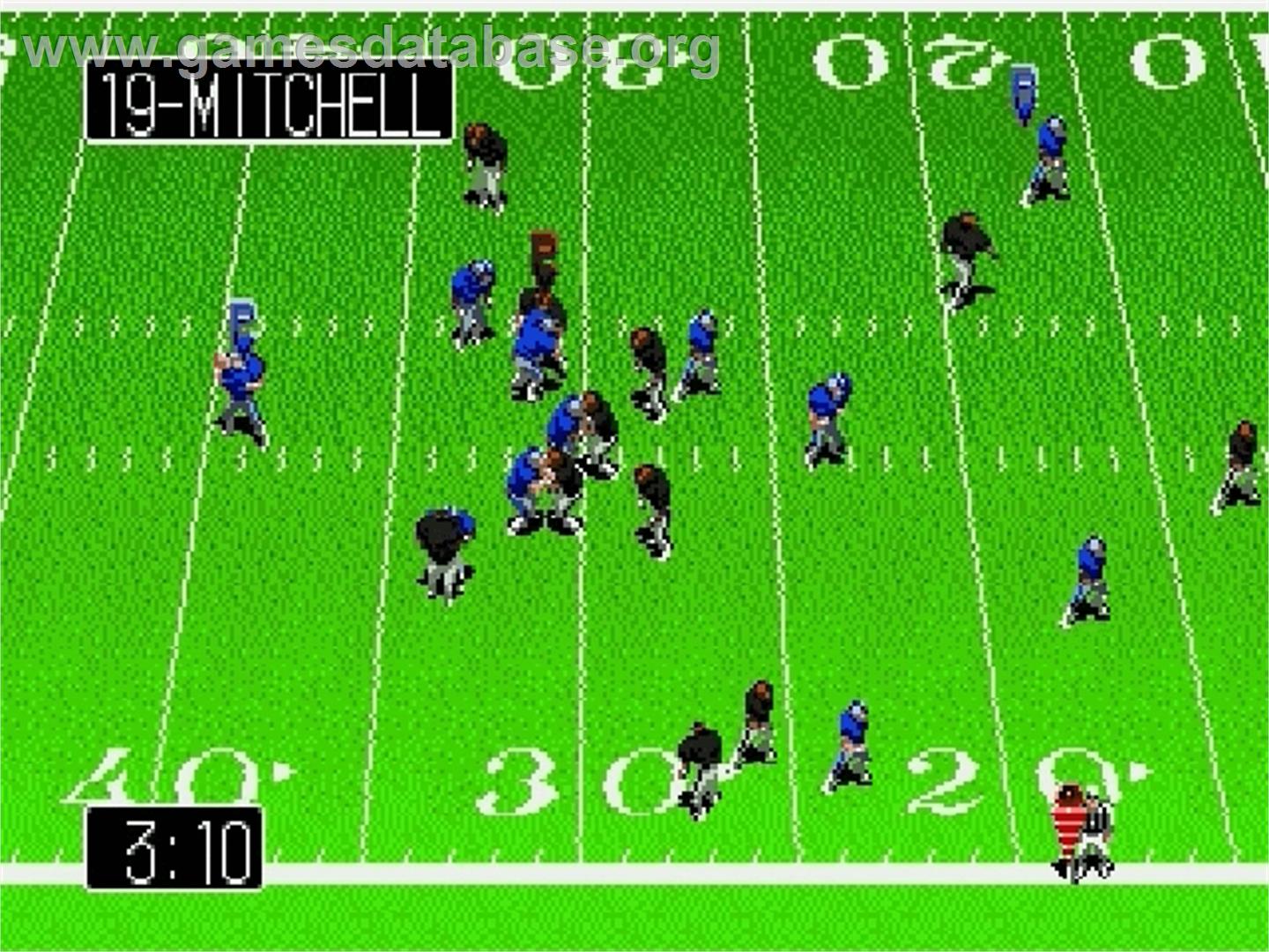 Tecmo Super Bowl III: Final Edition - Sega Genesis - Artwork - In Game