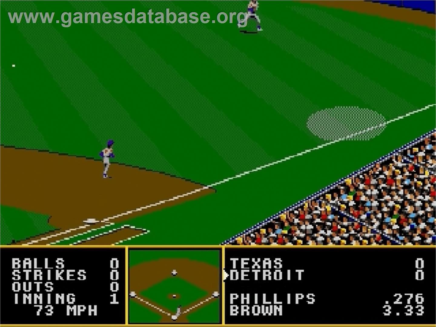Tony La Russa Baseball - Sega Genesis - Artwork - In Game