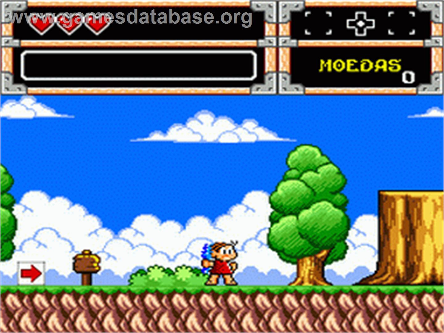 Turma da Mônica na Terra dos Monstros - Sega Genesis - Artwork - In Game