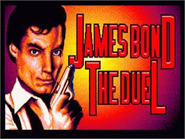 Title screen of 007: The Duel on the Sega Genesis.
