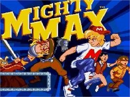 Title screen of Adventures of Mighty Max, The on the Sega Genesis.
