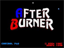 Title screen of After Burner II on the Sega Genesis.