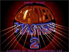 Title screen of Blaster Master 2 on the Sega Genesis.