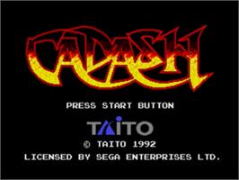 Title screen of Cadash on the Sega Genesis.