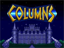 Title screen of Columns III on the Sega Genesis.