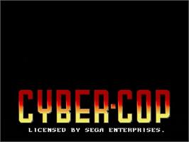 Title screen of Cyber-Cop on the Sega Genesis.