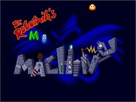 Title screen of Dr. Robotnik's Mean Bean Machine on the Sega Genesis.