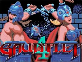 Title screen of Gauntlet IV on the Sega Genesis.
