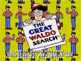 Title screen of Great Waldo Search, The on the Sega Genesis.