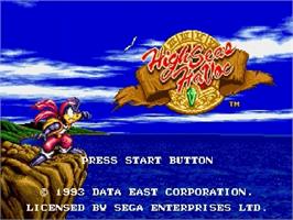 Title screen of High Seas Havoc on the Sega Genesis.