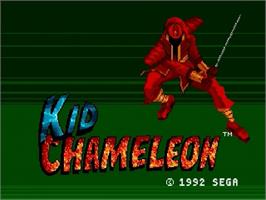 Title screen of Kid Chameleon on the Sega Genesis.