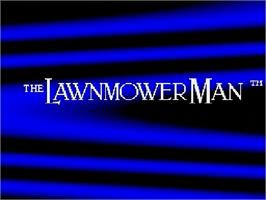 Title screen of Lawnmower Man, The on the Sega Genesis.