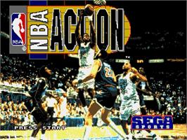 Title screen of NBA Action '94 on the Sega Genesis.