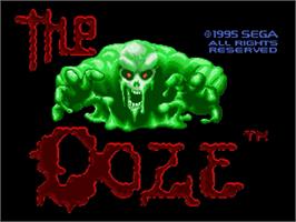 Title screen of Ooze, The on the Sega Genesis.