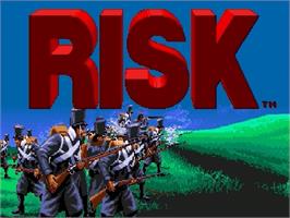 Title screen of Risk on the Sega Genesis.