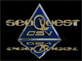 Title screen of SeaQuest DSV on the Sega Genesis.