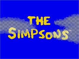 Title screen of Simpsons, The: Bart's Nightmare on the Sega Genesis.