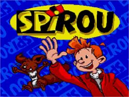 Title screen of Spirou on the Sega Genesis.