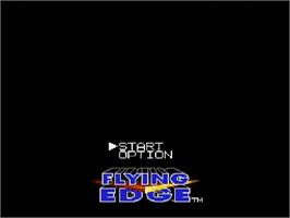 Title screen of Steel Empire, The on the Sega Genesis.