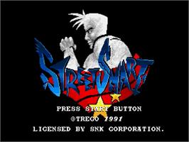 Title screen of Street Smart on the Sega Genesis.