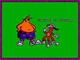 Title screen of ToeJam & Earl on the Sega Genesis.