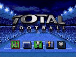 Title screen of Total Football on the Sega Genesis.