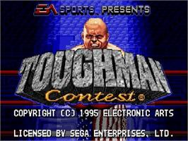 Title screen of Toughman Contest on the Sega Genesis.