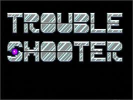 Title screen of Trouble Shooter on the Sega Genesis.
