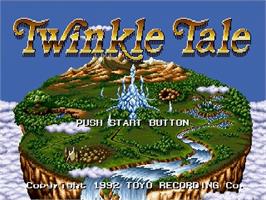 Title screen of Twinkle Tale on the Sega Genesis.