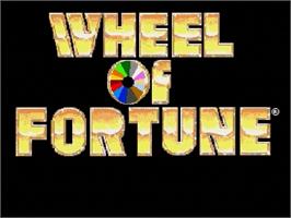 Title screen of Wheel Of Fortune on the Sega Genesis.