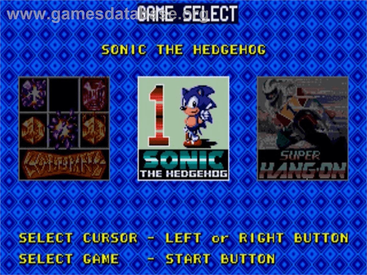 6-PAK - Sega Genesis - Artwork - Title Screen