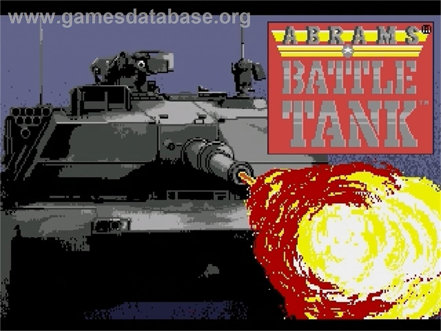Abrams Battle Tank - Sega Genesis - Artwork - Title Screen