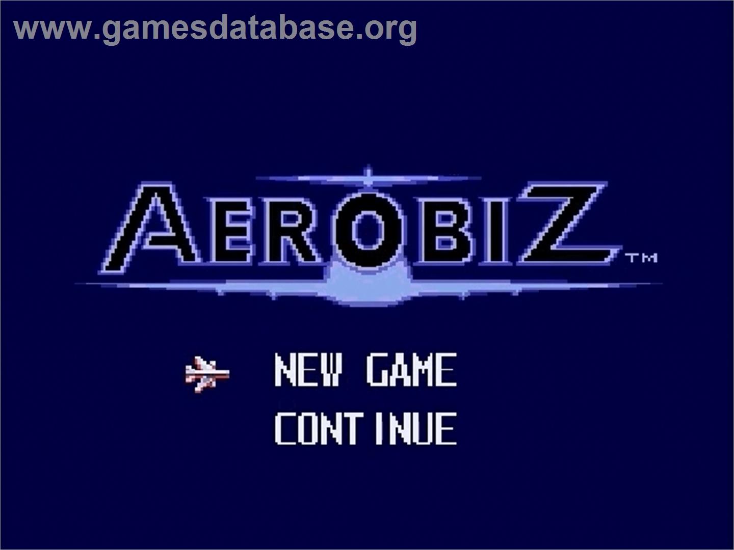 Aerobiz - Sega Genesis - Artwork - Title Screen