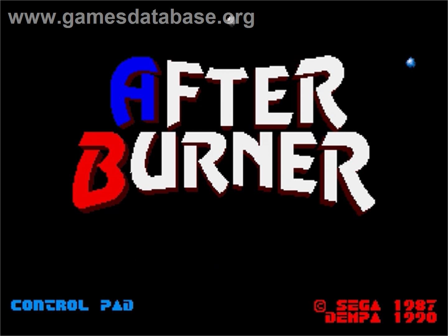 After Burner II - Sega Genesis - Artwork - Title Screen