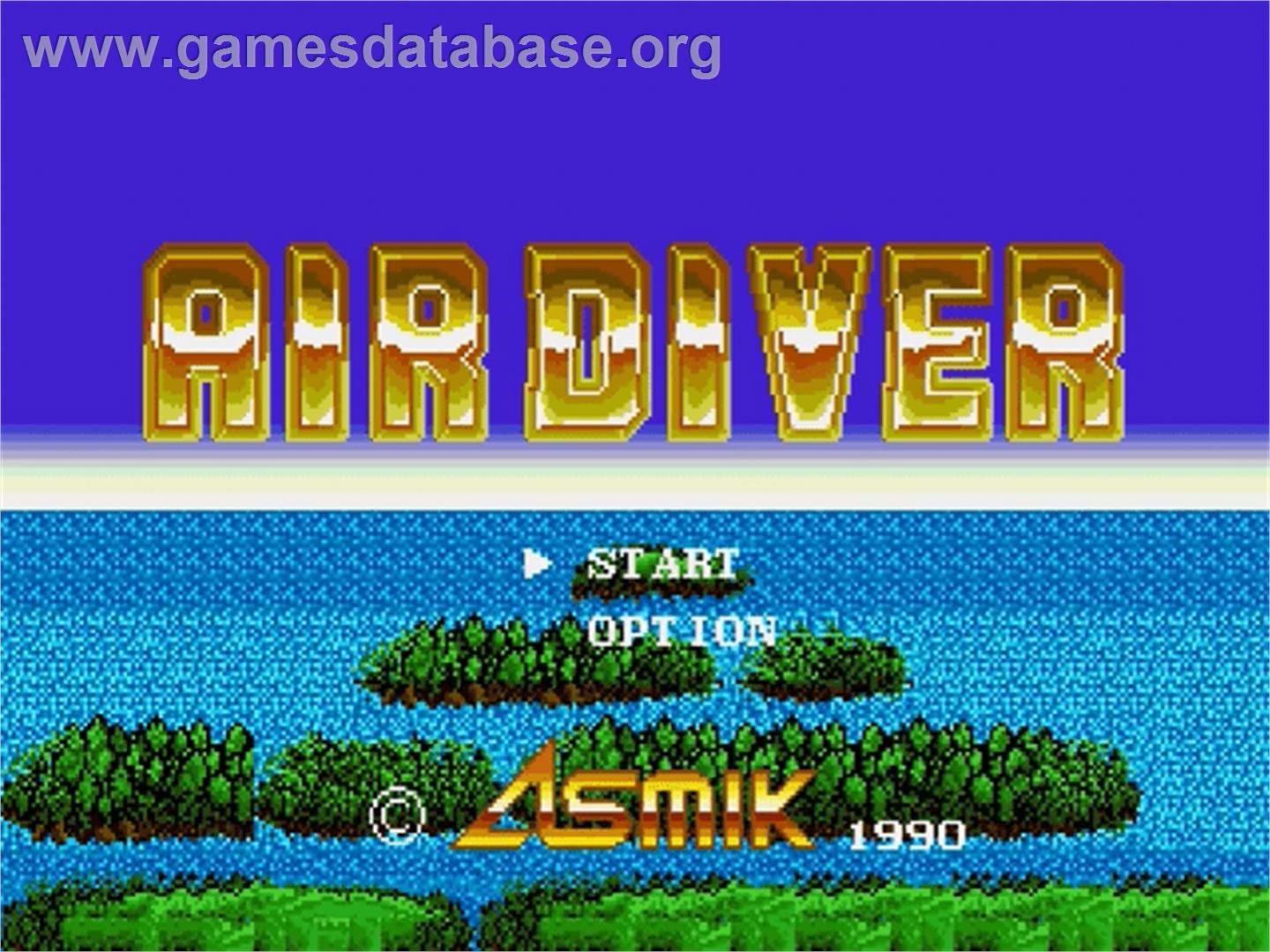 Air Diver - Sega Genesis - Artwork - Title Screen