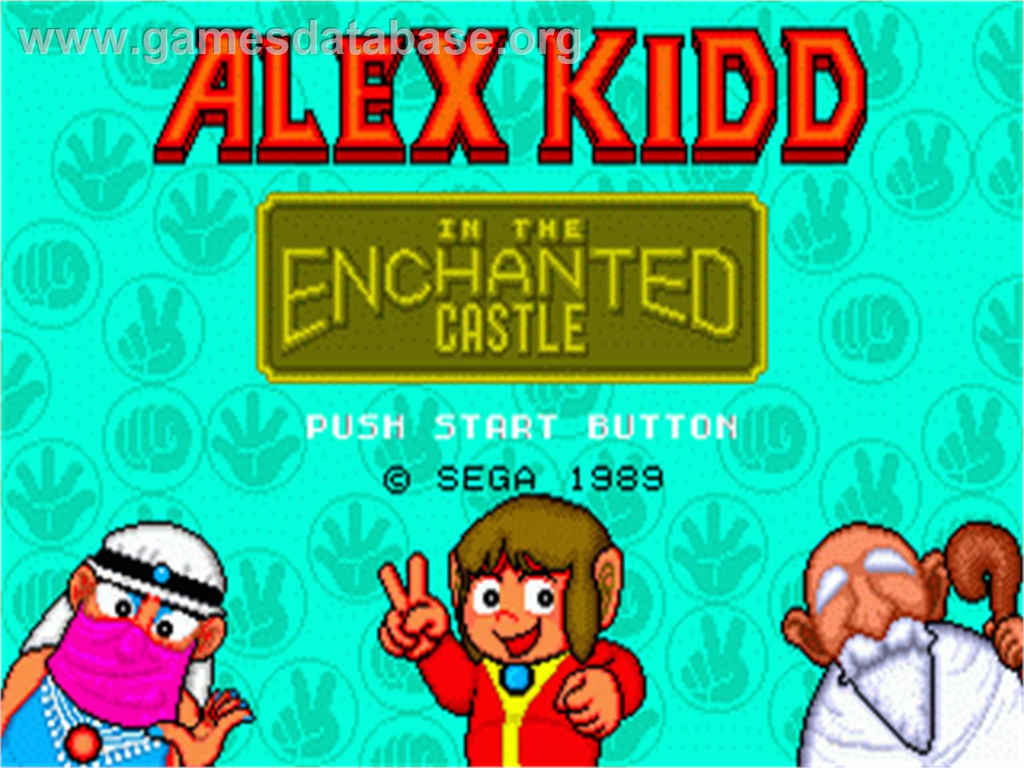 Alex Kidd in the Enchanted Castle - Sega Genesis - Artwork - Title Screen