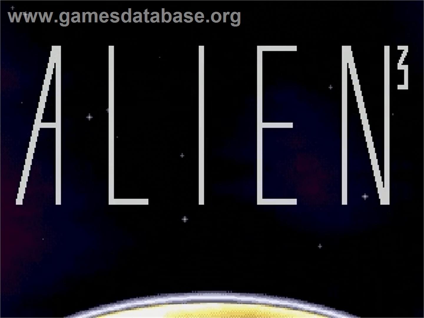 Alien³ - Sega Genesis - Artwork - Title Screen