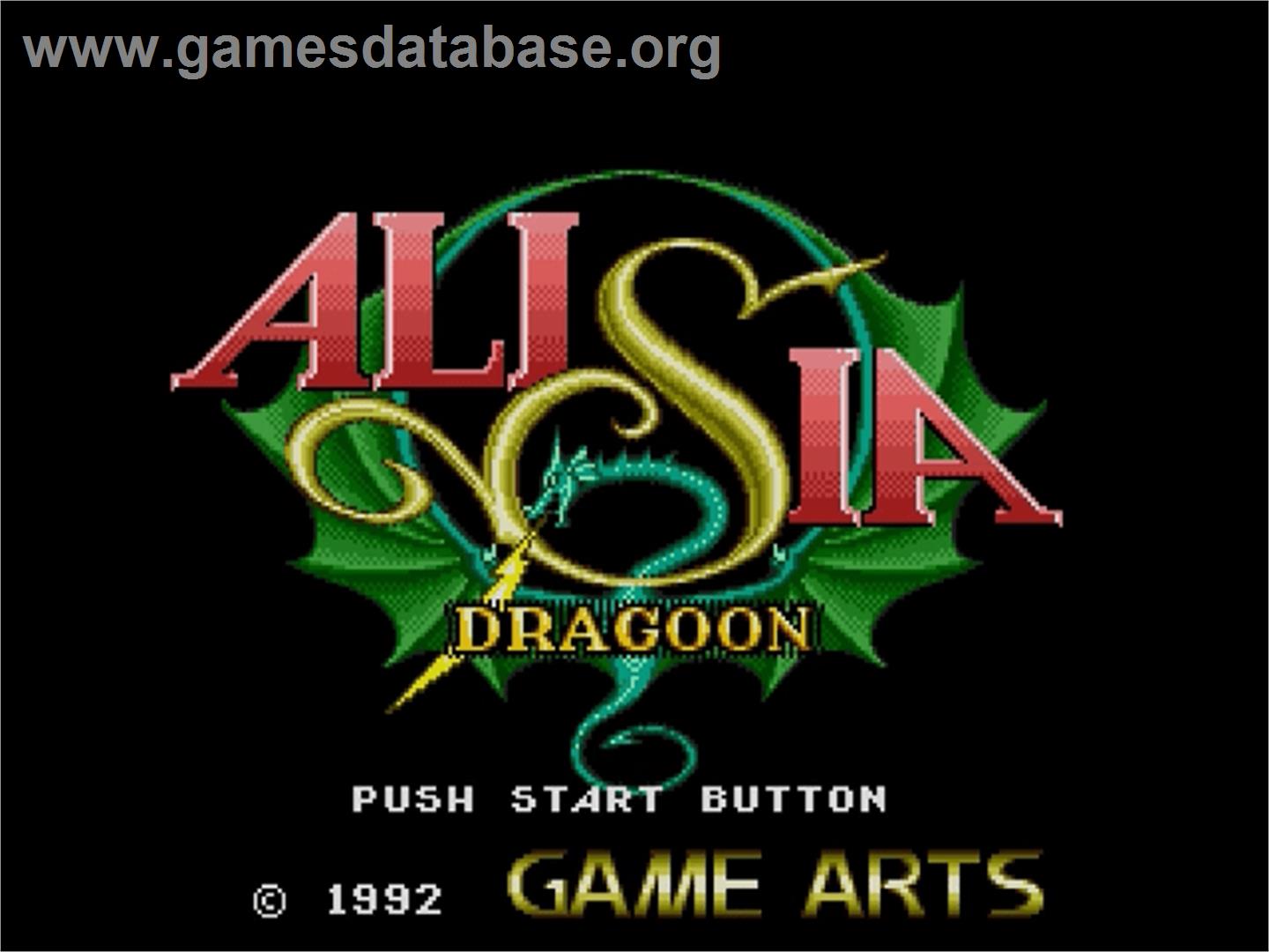 Alisia Dragoon - Sega Genesis - Artwork - Title Screen