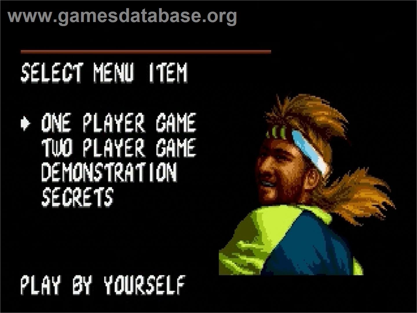 Andre Agassi Tennis - Sega Genesis - Artwork - Title Screen