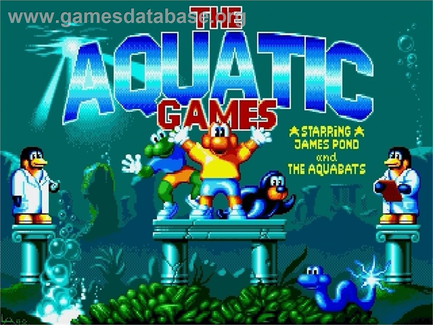 Aquatic Games: Starring James Pond, The - Sega Genesis - Artwork - Title Screen