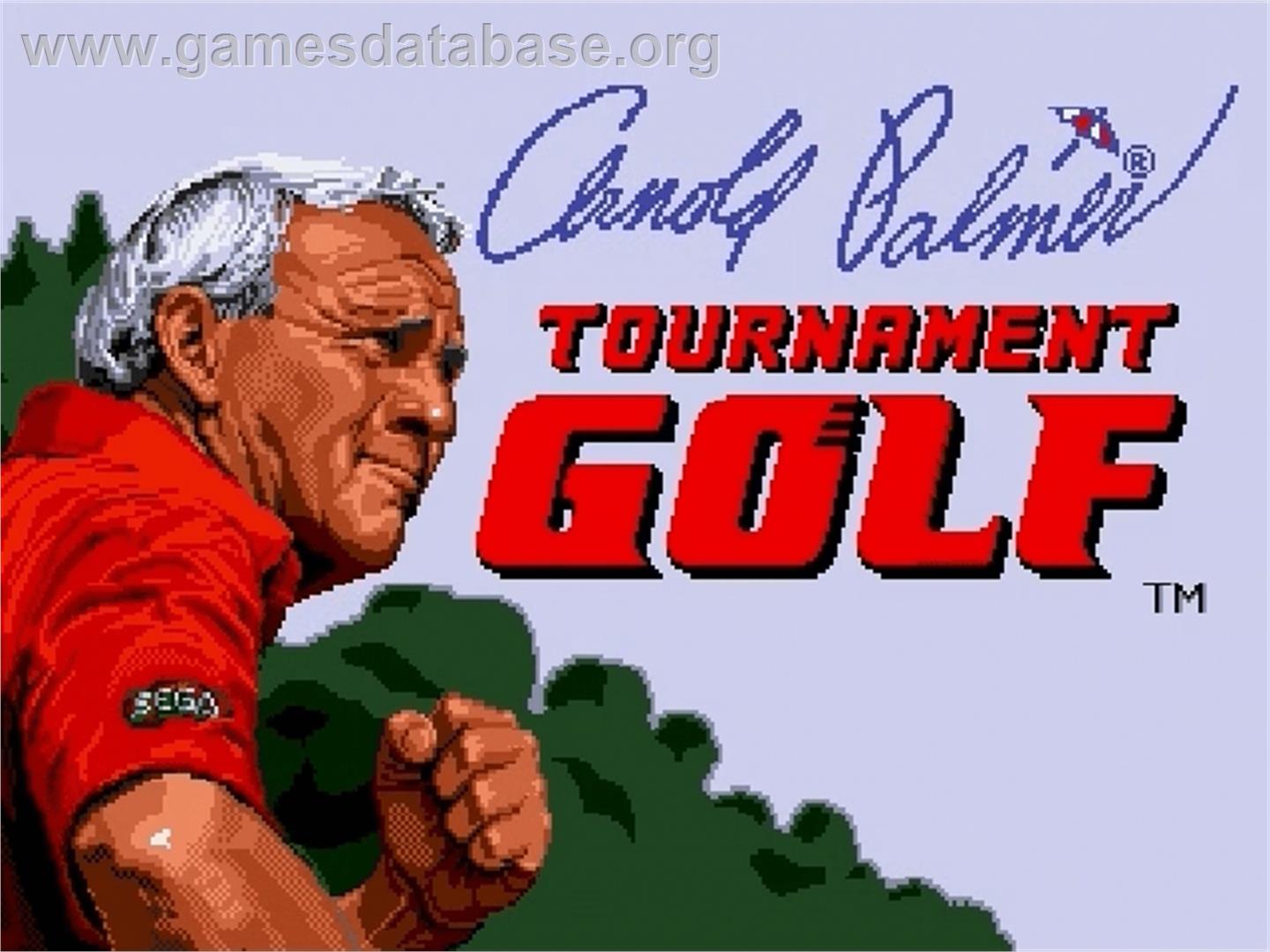 Arnold Palmer Tournament Golf - Sega Genesis - Artwork - Title Screen